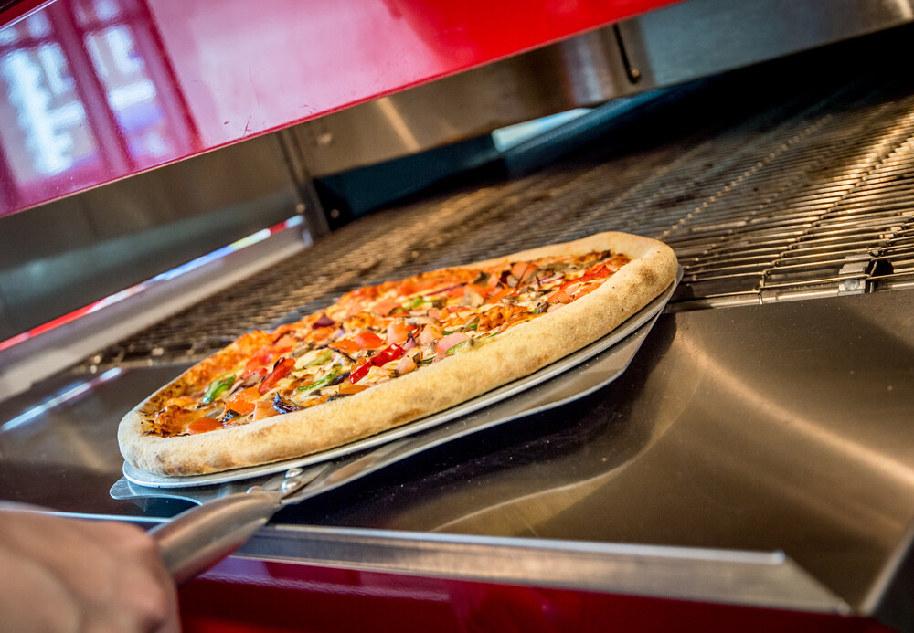 XLT hoogwaardige lopende band pizza oven met 5 jaar garantie